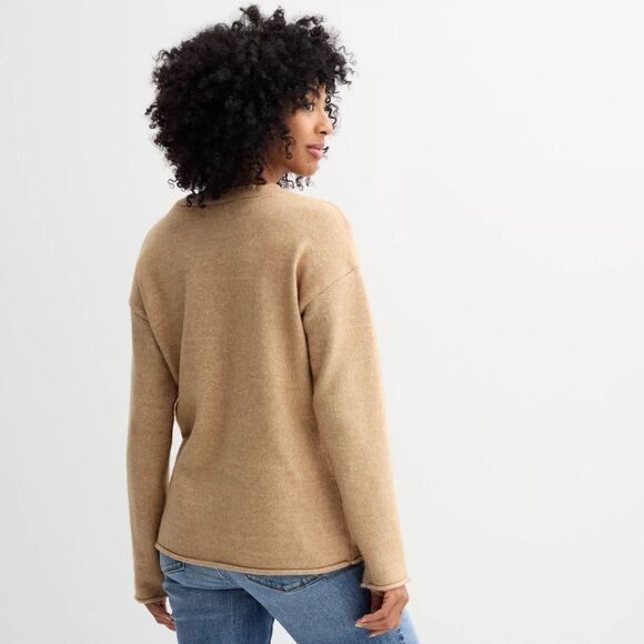 Sonoma Goods For Life Sweater Cardigan Size Large Brown Beige Women’s Button NWT - Picture 4 of 12